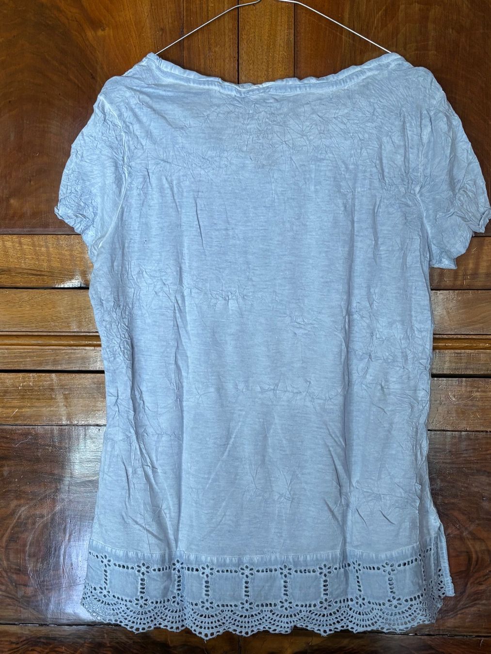 Tom Tailor Top: Haut à manches courtes bleu clair, taille L – Usato da Grand-Lancy venduto da hip_2rbd 1