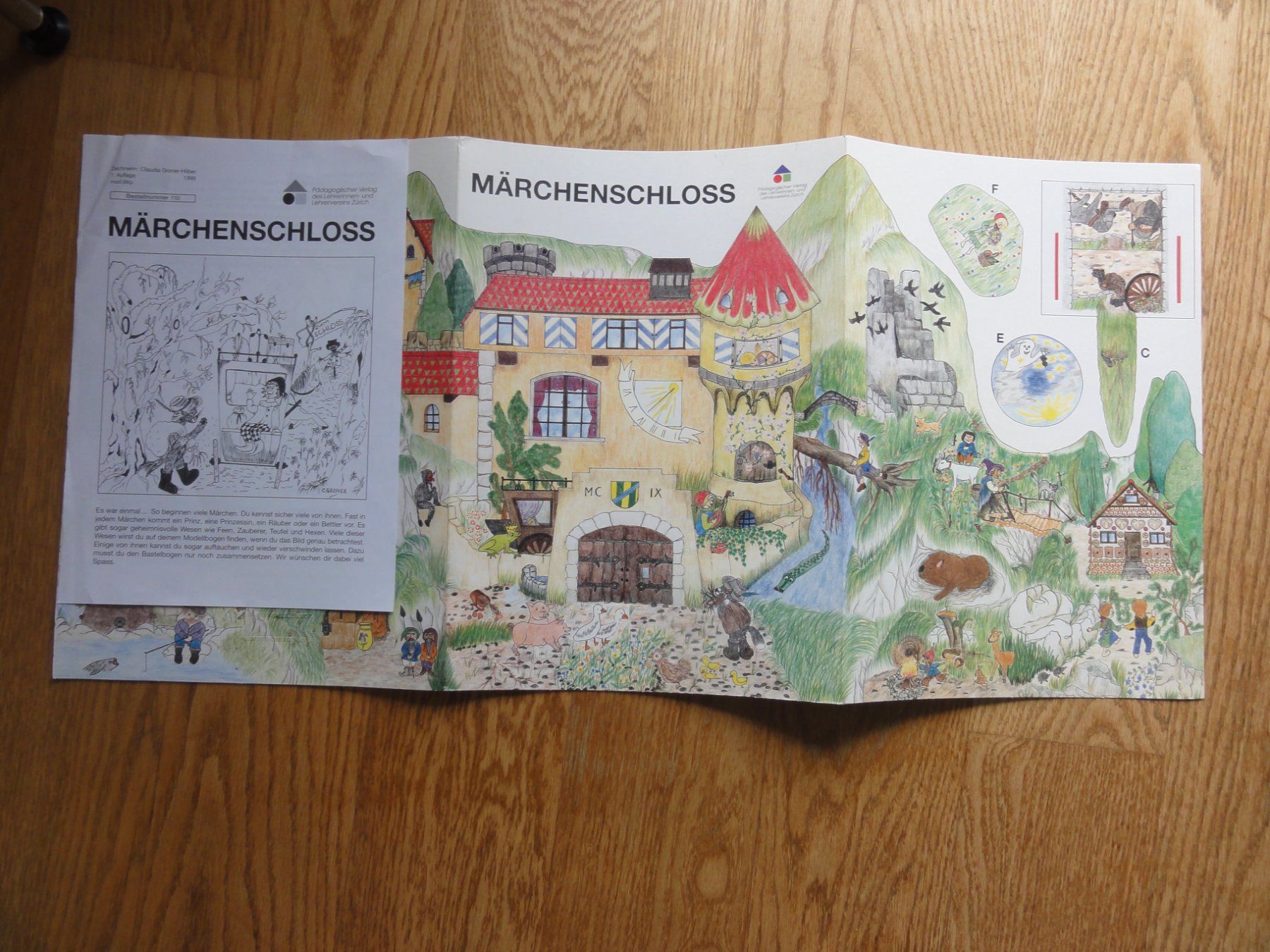 Kit bricolage: Bastelbogen Märchenschloss – Nuovo e nell'imballaggio originale da Riedholz venduto da Taweva 1