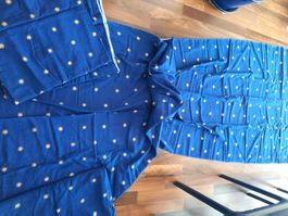 Stoff, Indigo mit Sternen, Baumwolle, 4 Stck. 15.4m2