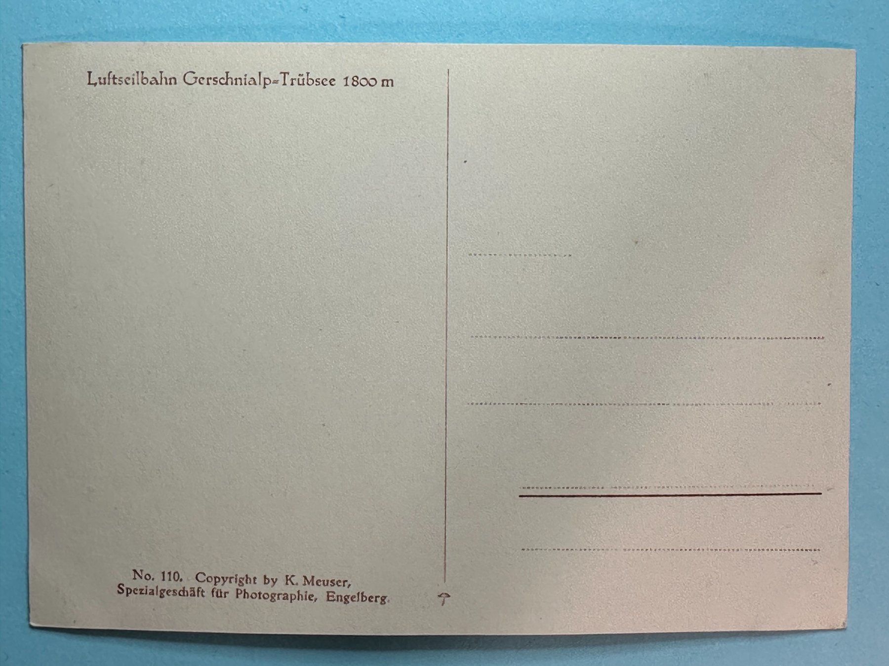 Cartoline postali: Luftseilbahn Gerschnialp - Trübsee – Usato da Steg VS venduto da _vinci_ 1