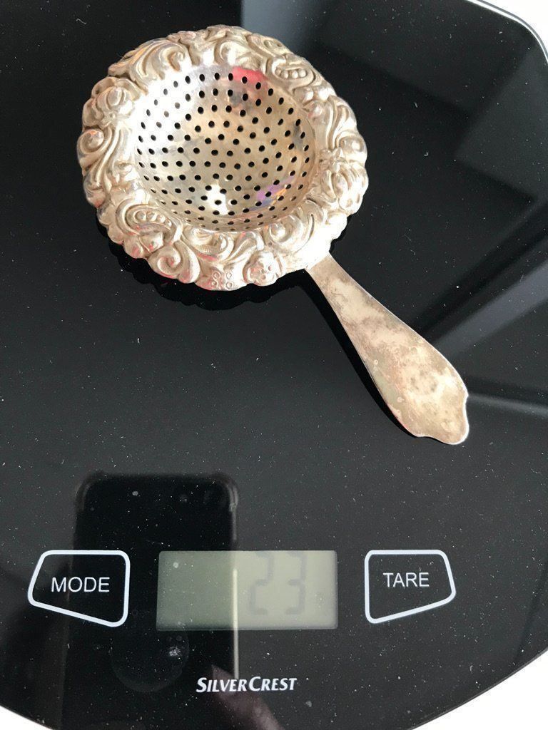 Löffel: Zuckerklumpenzange & Teesieb-Set Silber – Gebraucht aus niederbipp von Esbenz 6