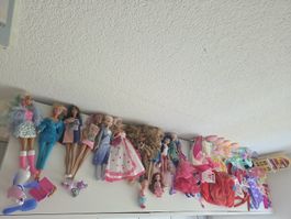 Grosses Barbie Set mit Zubehör und Pferden