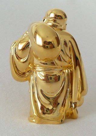 Sculture & Statue: Happy Buddha - goldfarben glänzend – Nuovo e nell'imballaggio originale da Mauren venduto da Yeelen 3