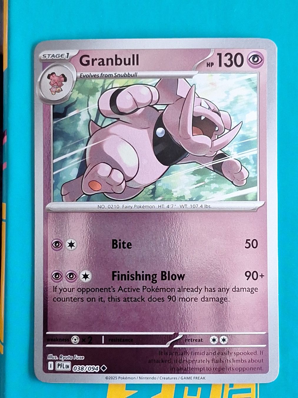 Pokémon Sammelbilder & Trading cards: Granbull - Reverse Holo - Pokemon Phantasmal Flames – Gebraucht aus Altstätten SG von GGsGameshop