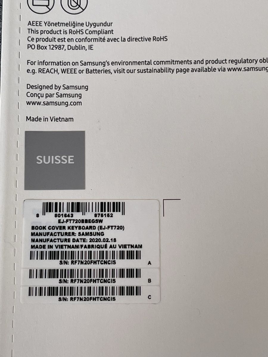 Samsung Covers & Borse: Samsung Tab S5e - Book Cover Keyboard NEU – Nuovo e nell'imballaggio originale da Bussigny venduto da Dali430 3