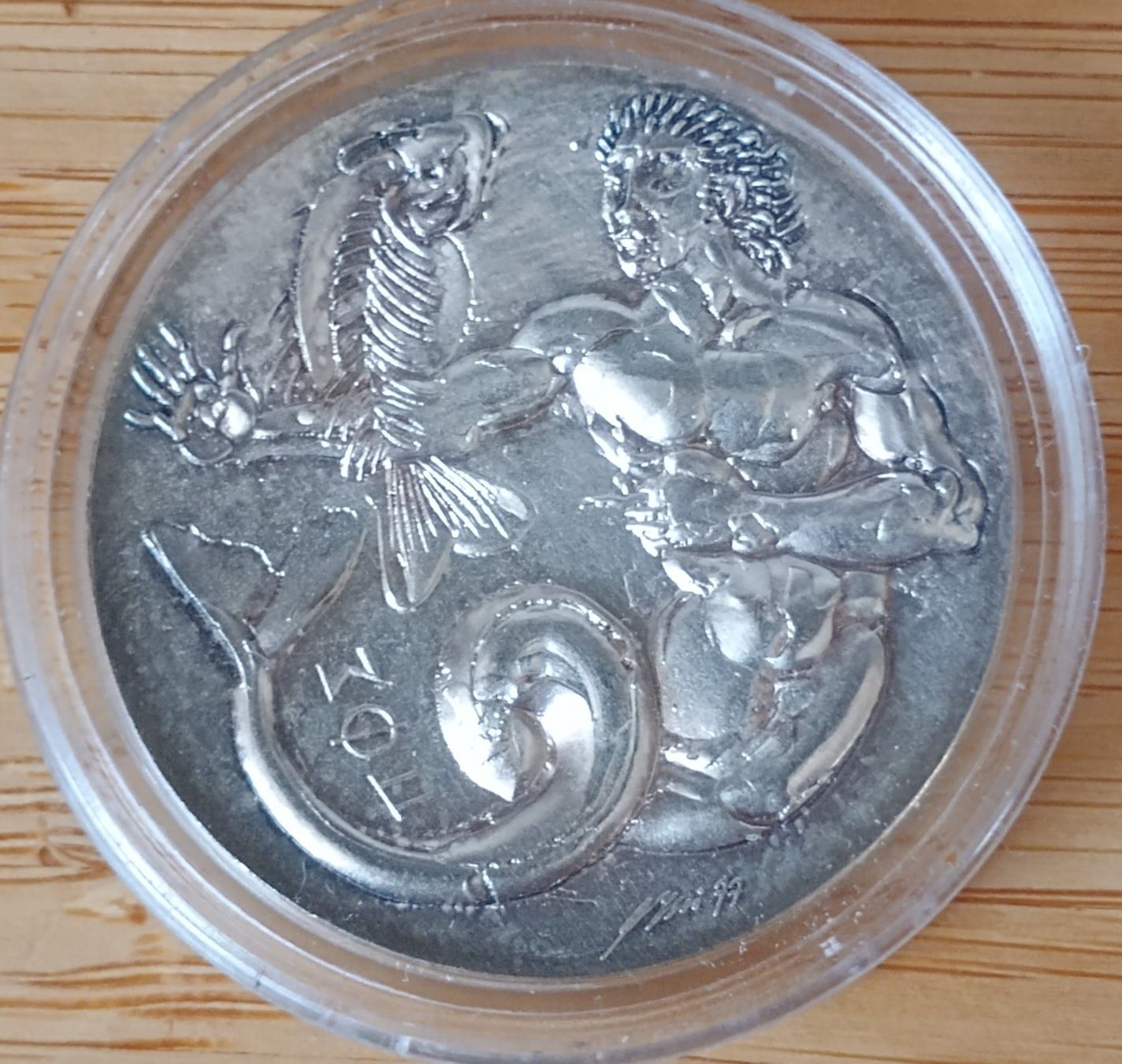Medaillen: Hans Erni Silbermedaille 1977, Element Wasser, Silber 900 – Gebraucht aus Wattwil von santamaria 3