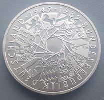 DEUTSCHLAND - BRD 1989 - 10 DM (G) - 40 JAHRE BRD IM KAPSEL