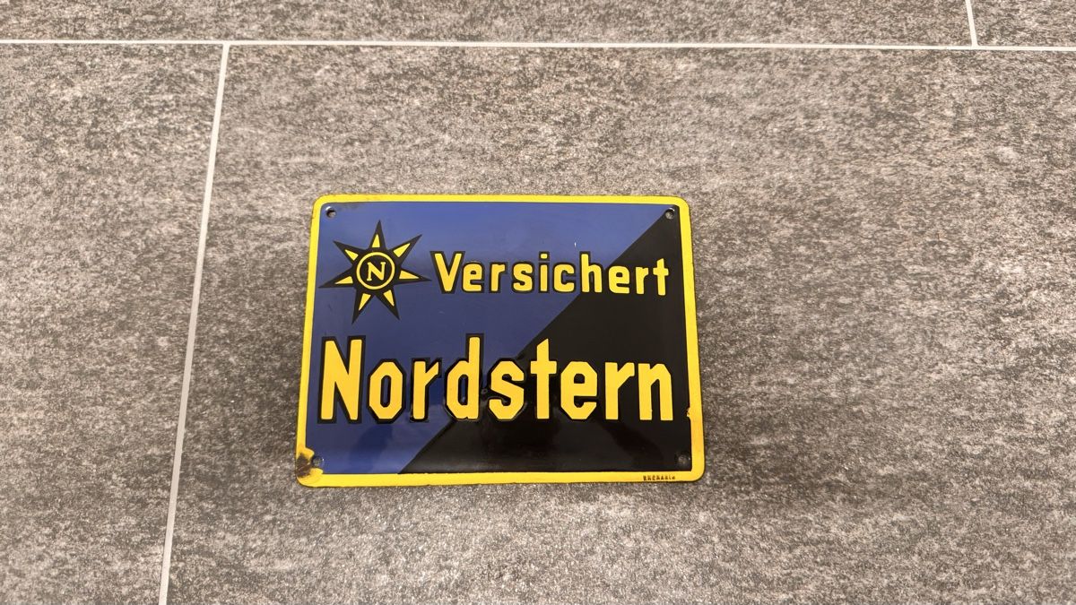 Insegne: Nordstern Emailschild gewölbt – Usato da Bubikon venduto da omitha1