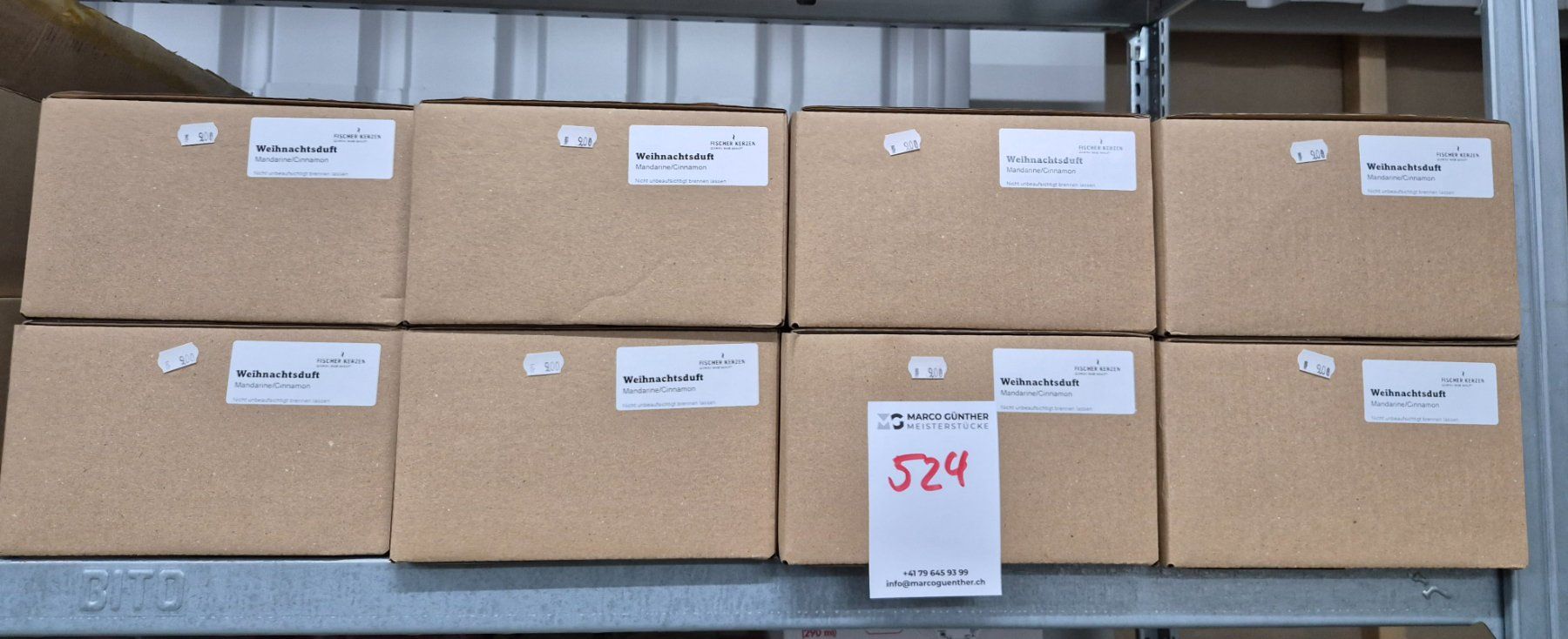 Candele: 524 Posten Duftkerzen aus Liquidation – Nuovo (secondo la descrizione) da Derendingen venduto da Meisterstuecke