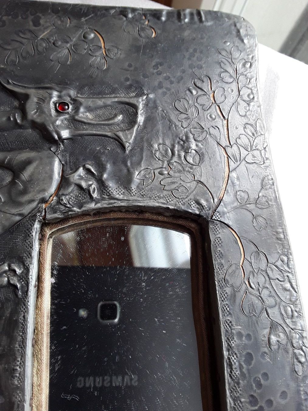 Spiegel: Antiker Silber Spiegel mit Drache – Gebraucht aus Zürich von helsan 6