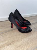 Schwarze Peeptoes Gr. 37