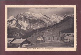 MÜRREN - Kirche - Tschingelgrat