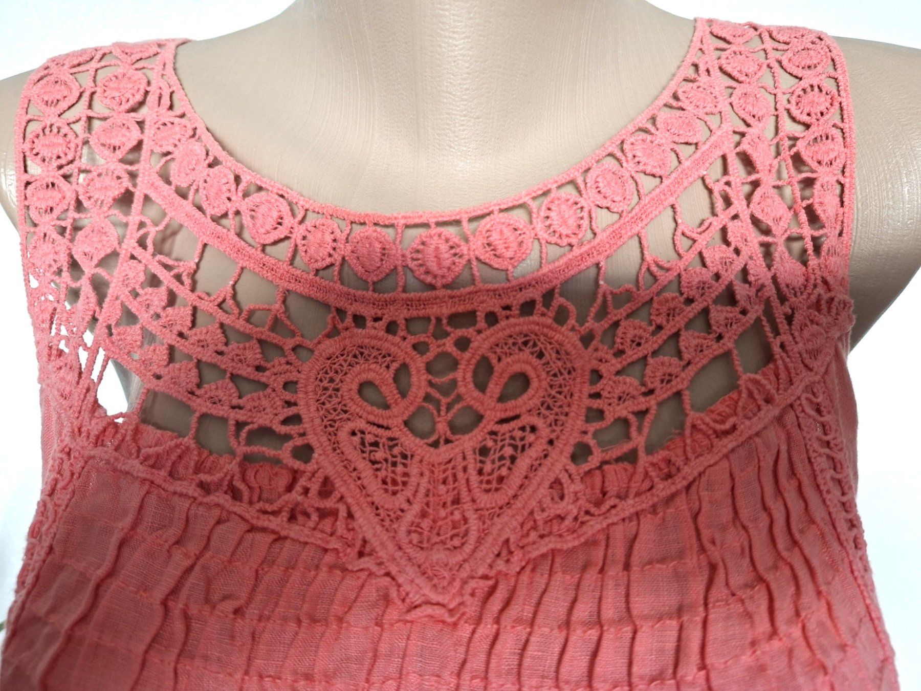 Vestiti: Robe mi-longue -rose- dentelle– Taille M – Usato da boudry venduto da Let_20 2