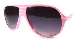 Nu Rave Retro Stripes Sonnenbrille rt37 pink