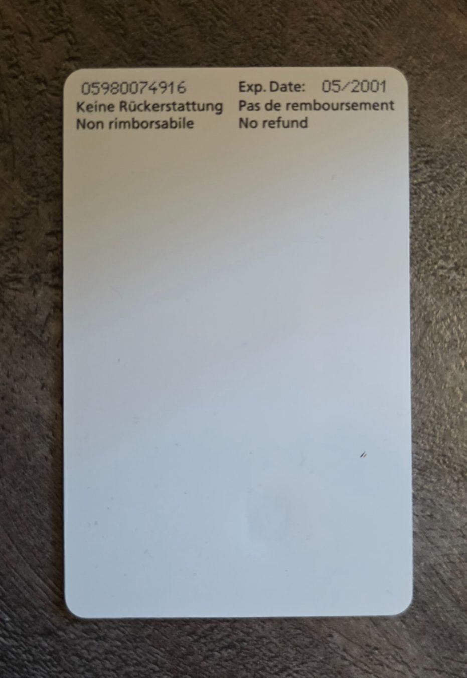 Swisscom Schede telefoniche: SWISSCOM TAXCARD "SWISSCONTROL" -2001 – Usato da Engelberg venduto da Rotti13 1