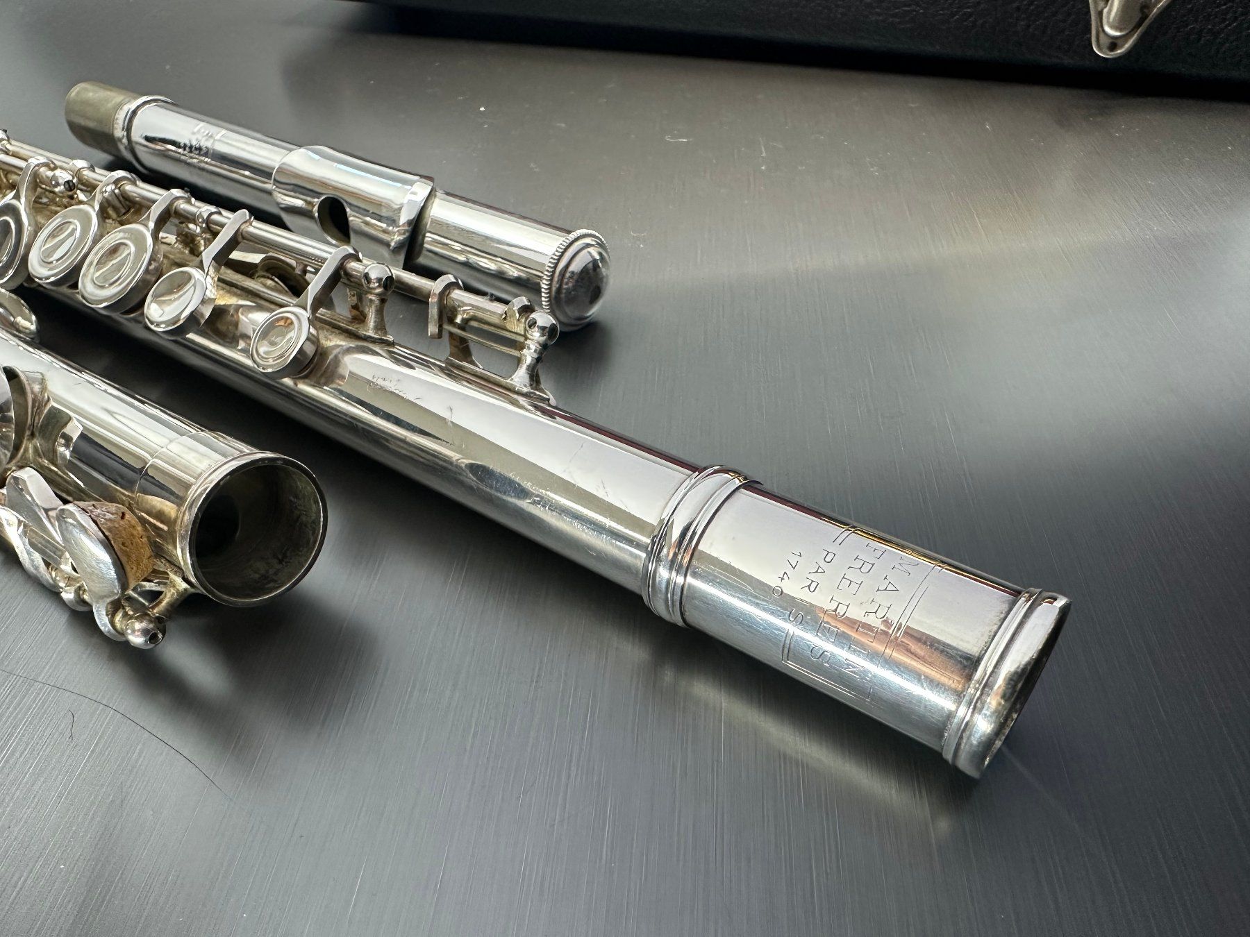 Strumenti musicali: Querflöte Martin Freres Paris 1740, Silbern – Usato da Arisdorf venduto da Liquidus 2