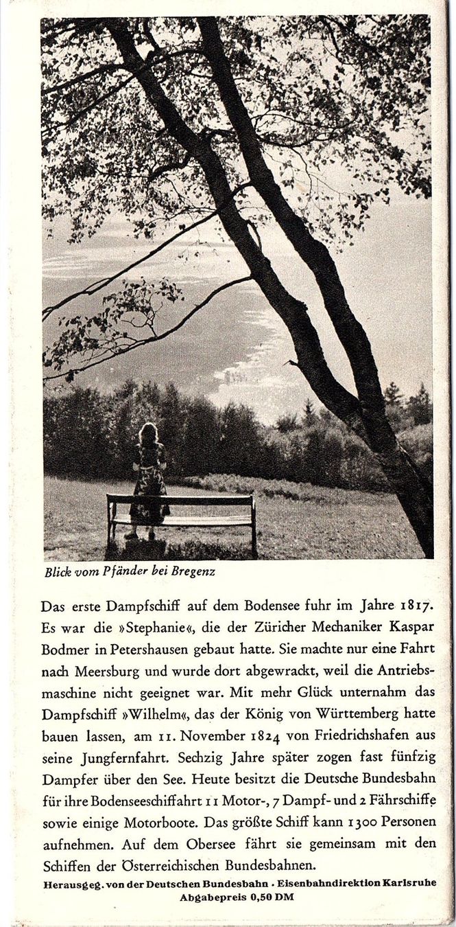 Documenti: Broschüre Bodensee 1950er – Usato da Mörschwil venduto da aik_x8mc 1