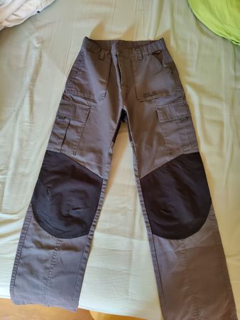 Jack Wolfskin Outdoorhose grau schwarz guter Zustand gr 152