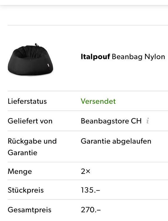 Sessel: 2 Pouf Italpouf Groß – Gebraucht aus Basel von lac_fj6g 3