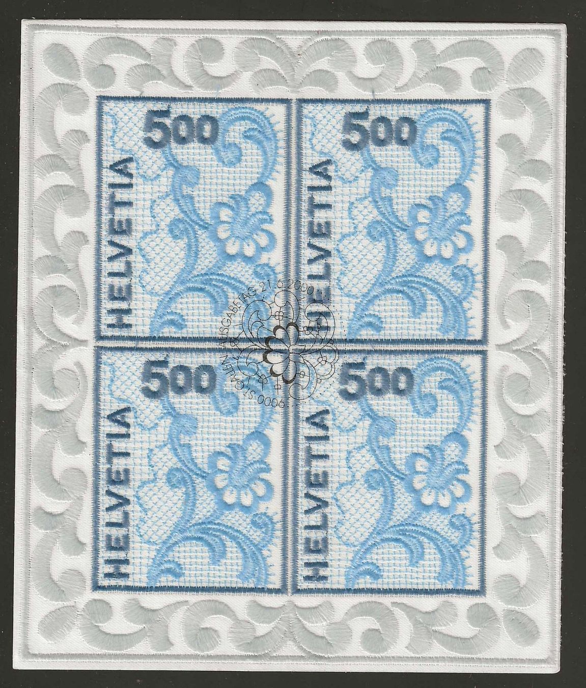 Alle Briefmarken: 2000 : Strickeribogen Nr. 999 - einwandfrei – Gebraucht aus Gümligen von Geniusbuy