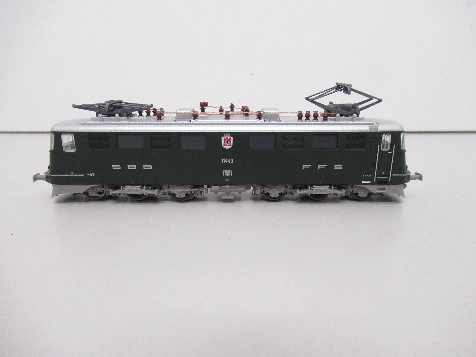 Fleischmann Modellini di ferrovie: Fleischmann 737201 E-Lok Ae 6/6 SBB CFF FFS DC Analog Spur N – Usato da Basel venduto da mhmarken 1