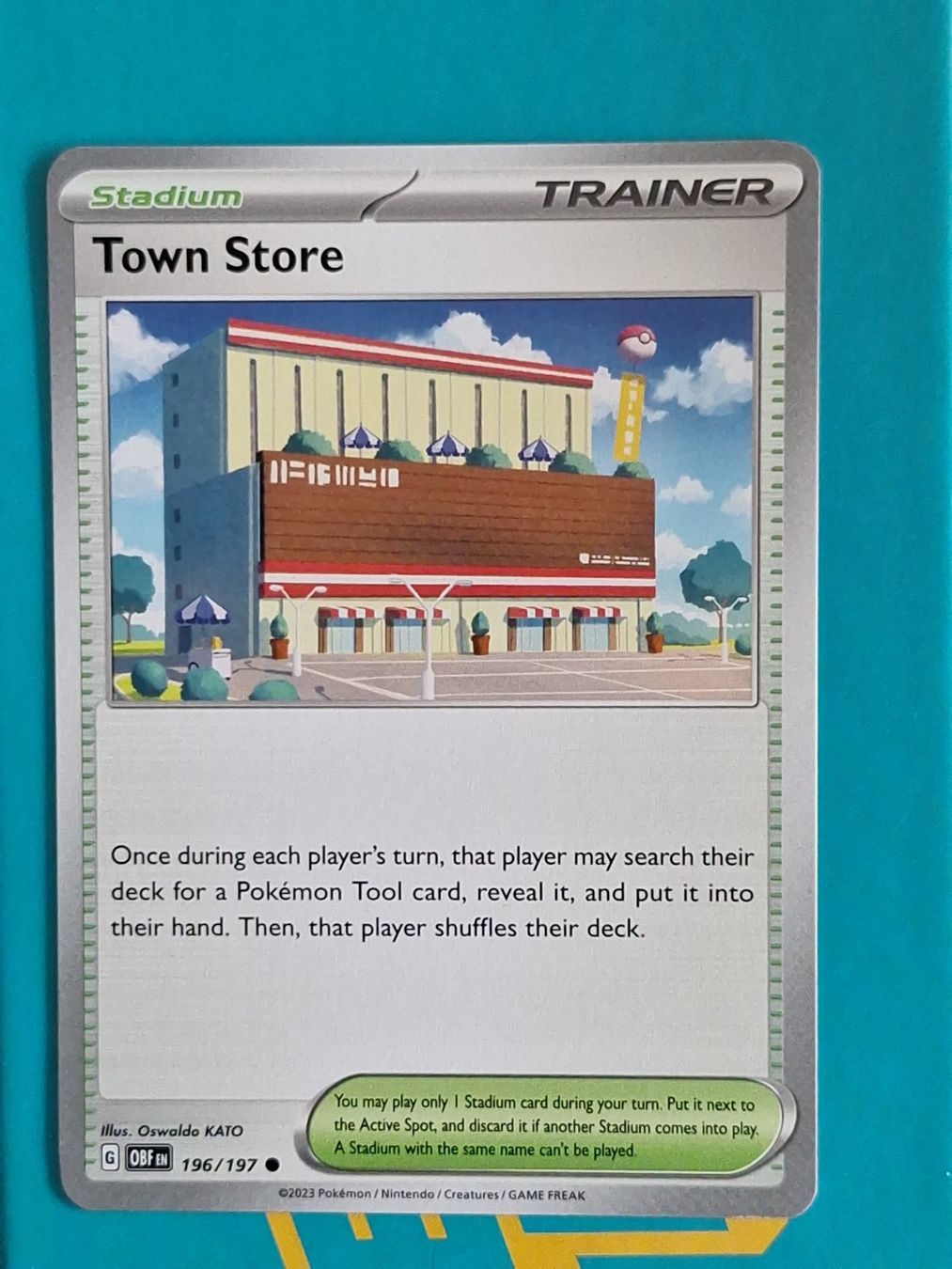 Pokémon Carte collezionabili: Town Store - Pokemon Obsidian Flames – Usato da Altstätten SG venduto da GGsGameshop