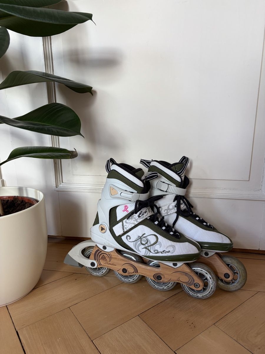 K2 Patins à roul. & inline: Inline Skates Bamboo - echtes Bambus  – D'occasion à St. Gallen par Debi.