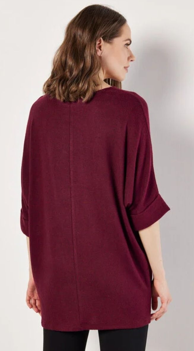 Maglioni & Felpe: Apricot Feinstrick-Pullover Oversize, Weinrot, Gr. XS – Nuovo e nell'imballaggio originale da Zürich venduto da stefanella 4