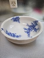 Schöne Vintage XL-Schüssel Keramik blau weiss Dekor