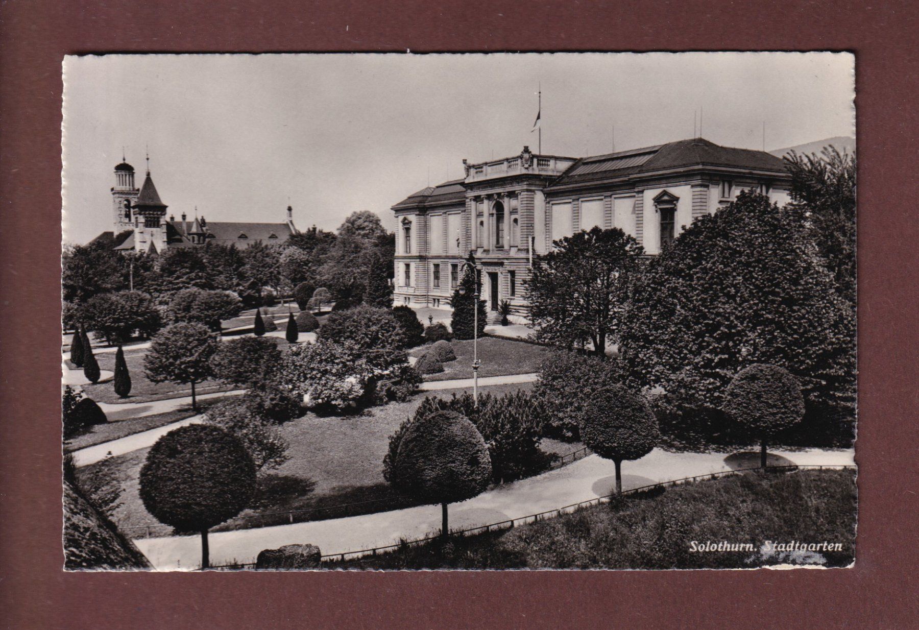 Cartoline postali: SOLOTHURN - Stadtgarten – Usato da Pully venduto da nicecards-shop