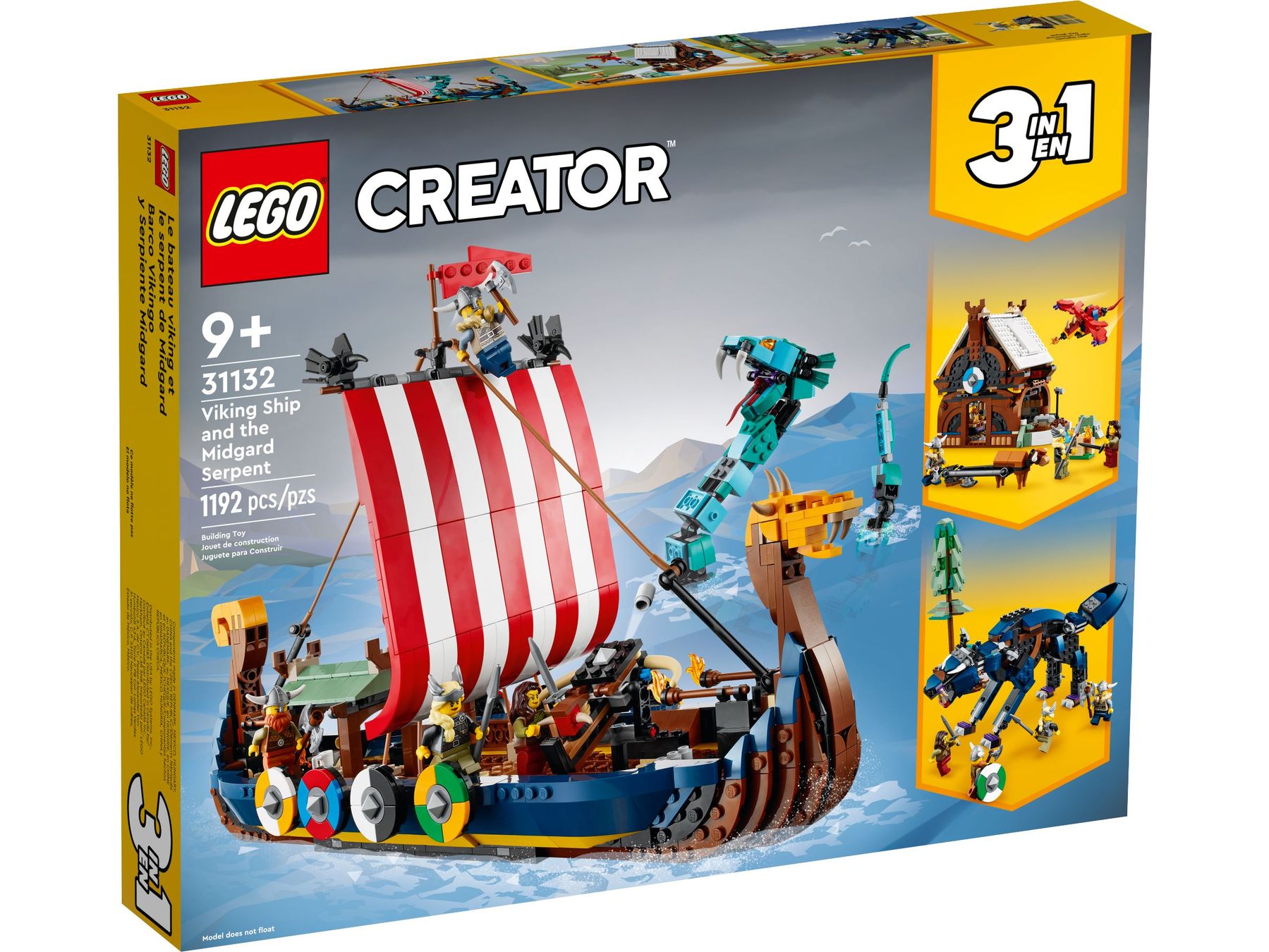 Lego Kit di costruzioni: 31132 Wikingerschiff mit Midgardschlange – Nuovo e nell'imballaggio originale da St. Gallen venduto da Bee_Lee