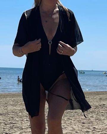 Sexy Tunica -Mantello per vacanze semitrasparente-One size