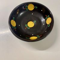 Schönes Keramik Schälchen mit Apfelmuster, Vintage Deko 🍎