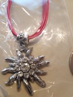 Grosses Edelweiss kette rot
