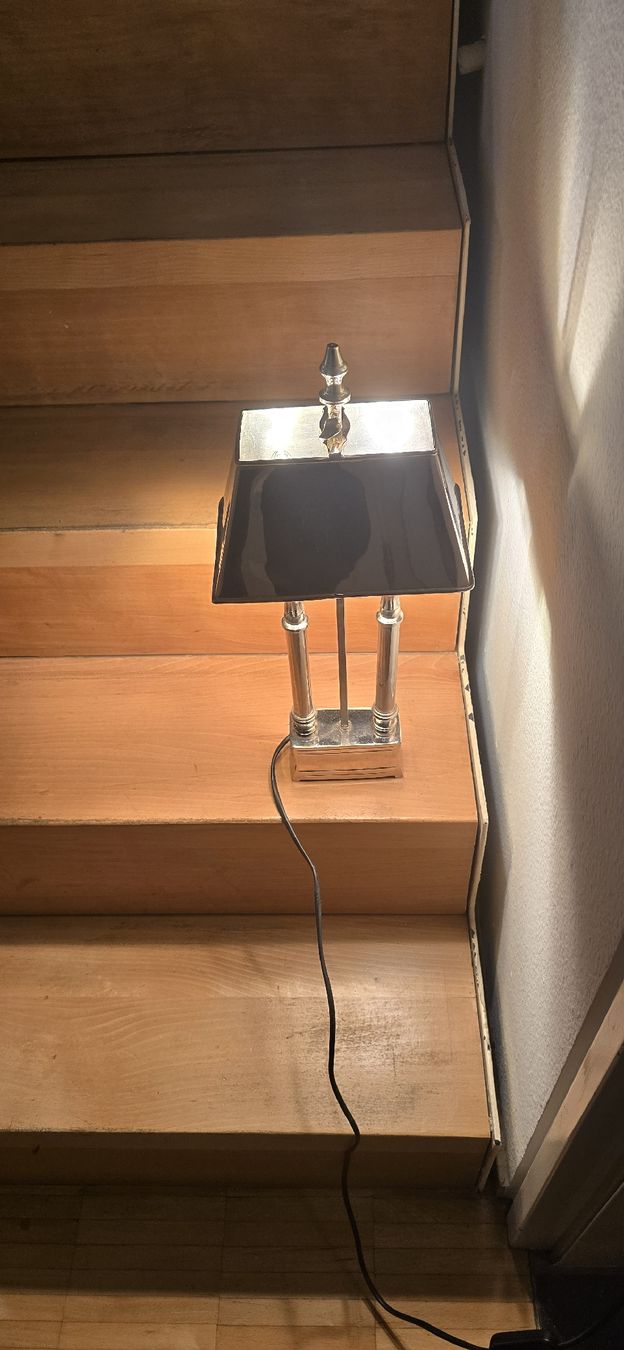 Lampade: Loberon Tischlampe Pantin silber – Usato da Basel venduto da Jcva 6