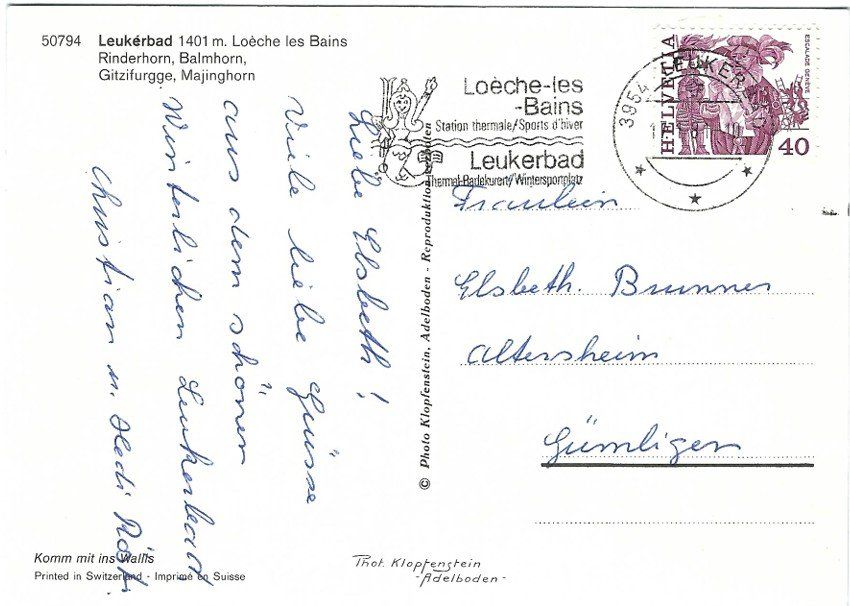 Cartoline postali: AK Leukerbad – Usato da Rheinfelden venduto da wil_m7gh 1