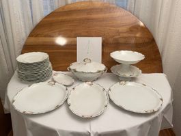 Limoges, Antikes Porzellan-Service 1890–1910.  ( 1 )