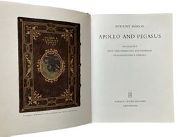Hobson (1975), Apollo and Pegasus, INSCRIBED, 1 of 32 copies