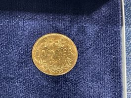Schweizer Goldmünze 10 Franken 1913 Vreneli in Etui