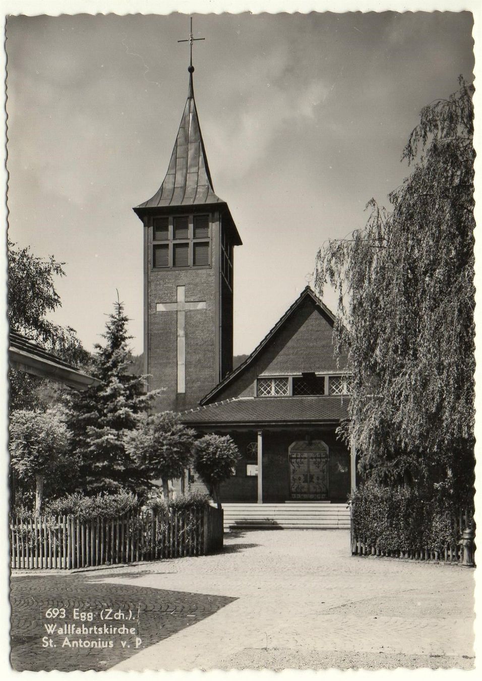 Ansichtskarten: EGG ZH Wallfahrtskirche St. Antonius – Neu (gemäss Beschreibung) aus Jona von philajona