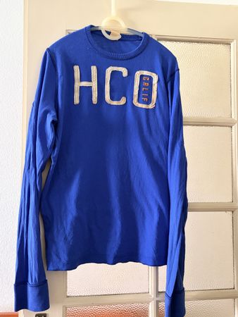 Hollister Herren Langarmshirt / Sweatshirt Blau Gr. XL