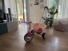 Smoby Be Fun Dreirad Rosa mit Schiebestange – ab 15 Monaten