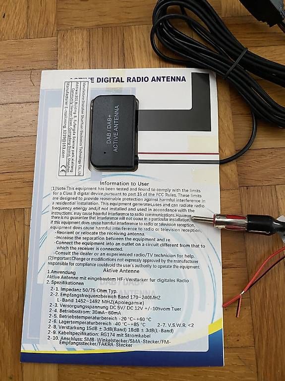 Radiocomunicazione: Autoantenne DAB+ / FM  – Usato da Volketswil venduto da Ahot 2