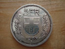 (N4) 5 Franken 1967 UNZ