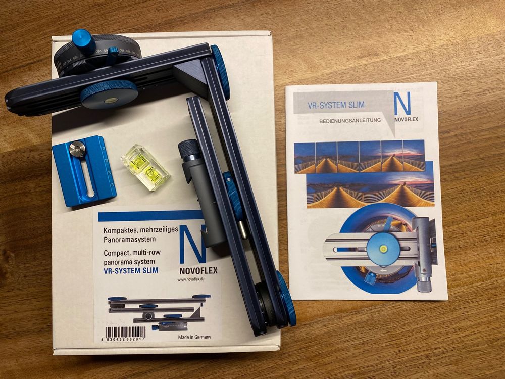 NOVOFLEX VR-SYSTEM-SLIM Kit Panoramica Compatto – Testa Panoramica Multi-Riga Per Fotografia