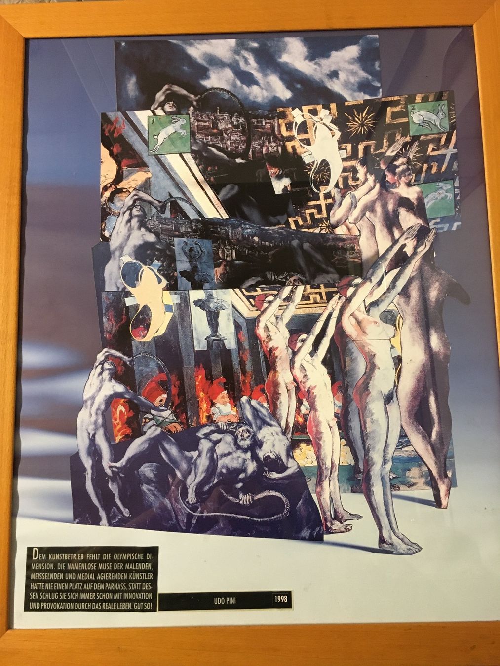 Posters & Illustrations: Interessante Plakat oder Collage ? Ordentlich eingerahmt. – D'occasion à Lanzenhäusern par vic63 1
