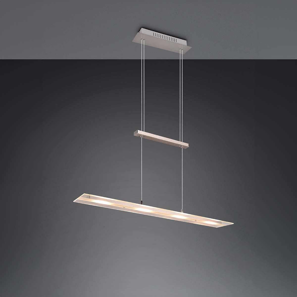 Lampadari & plafoniere: LED Pendelleuchte, Nickel, 80 cm x 12 cm – Nuovo (secondo la descrizione) da Kreuzlingen venduto da Smart-Light 2