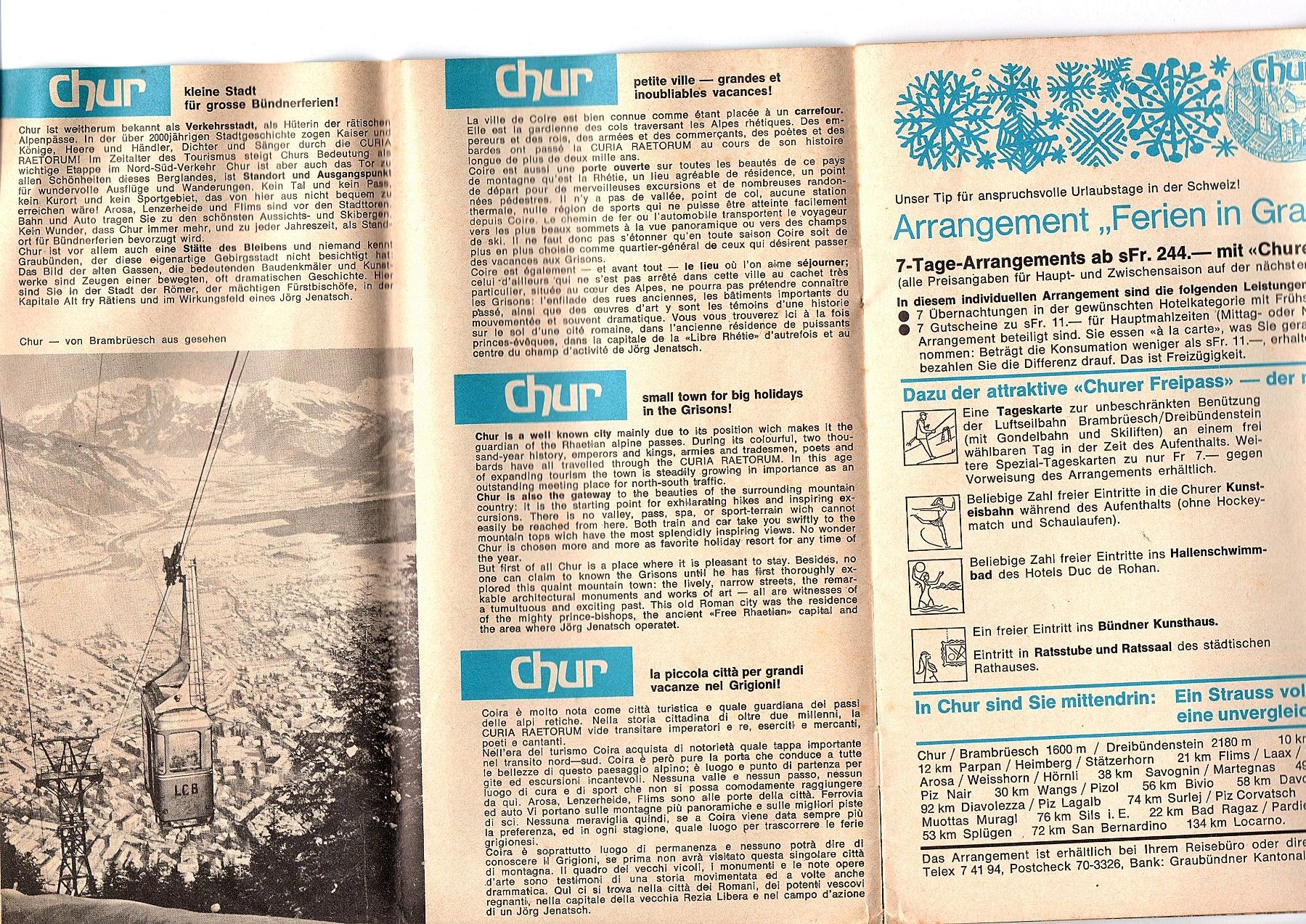 Dokumente: Broschüre Stadtplan Chur 1972 – Gebraucht aus Mörschwil von aik_x8mc 1