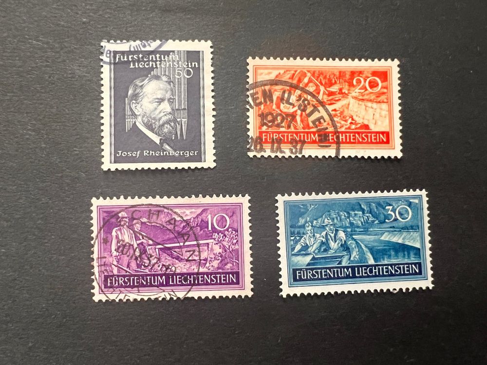 Tutti i francobolli: Liechtenstein Lot 1937/38  gest (3069) – Usato da Hinwil venduto da Sidi4