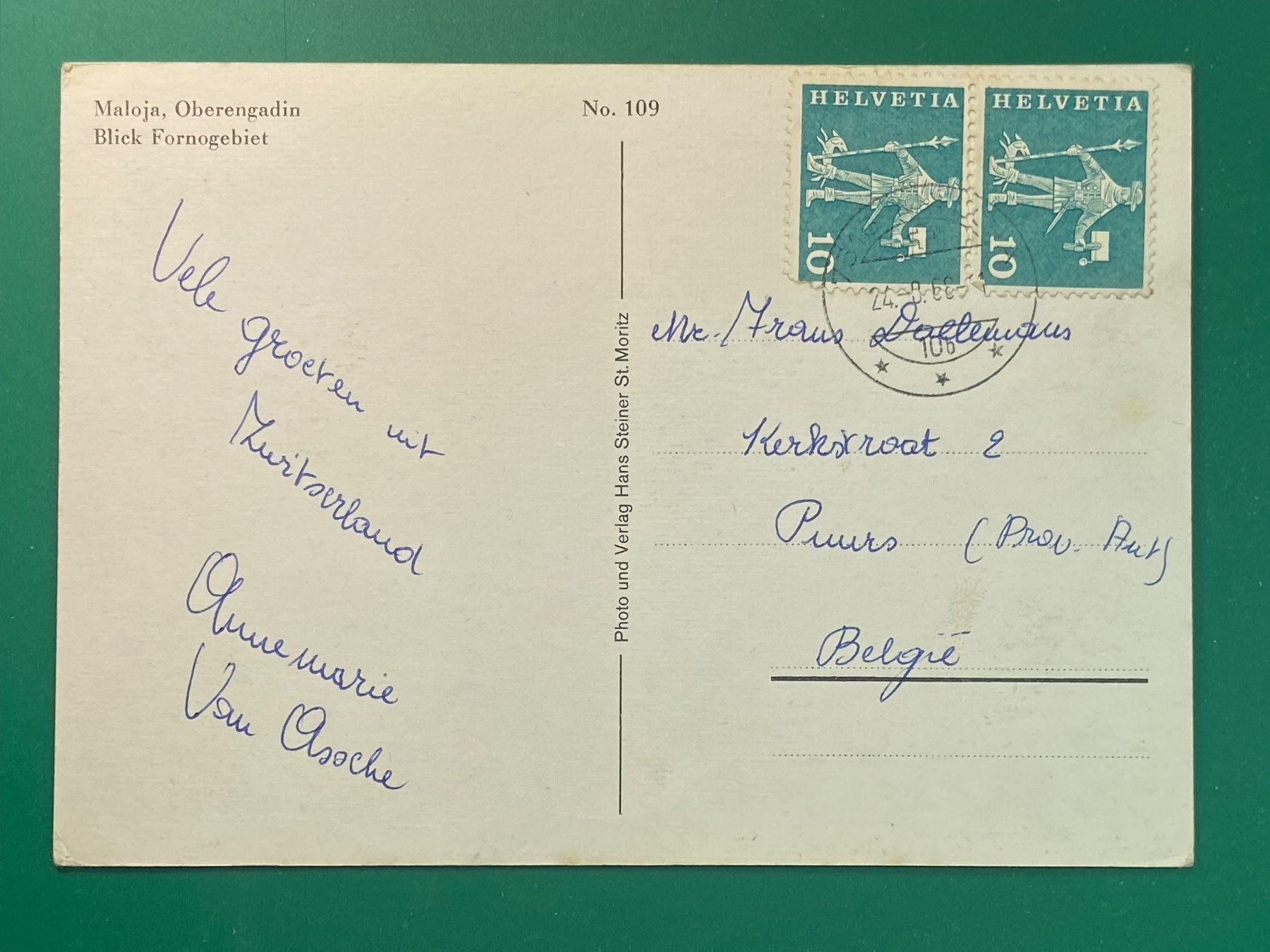 Cartoline postali: Maloja - Oberengadin – Usato da Steg VS venduto da _vinci_ 1